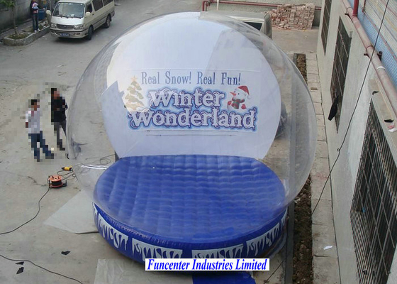 Winter Wonderland Inflatable Snow Globe Large Diameter For Huge Containing Spaces