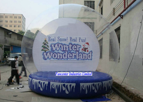 Winter Wonderland Inflatable Snow Globe Large Diameter For Huge Containing Spaces