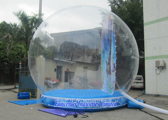 Holiday Backdrop Inflatable Snow Globe Durable PVC For Promotion Event
