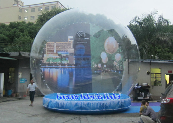 Holiday Backdrop Inflatable Snow Globe Durable PVC For Promotion Event