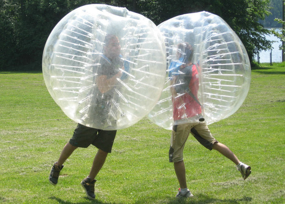 Transparent Inflatable Bumper Ball , Human Bubble Ball Durable Plato PVC