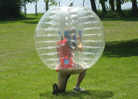 Transparent Inflatable Bumper Ball , Human Bubble Ball Durable Plato PVC