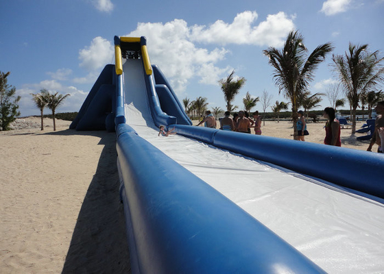 Giant Size Inflatable Water Slides 20mx7mx8m Dimension For Slider Game Playing