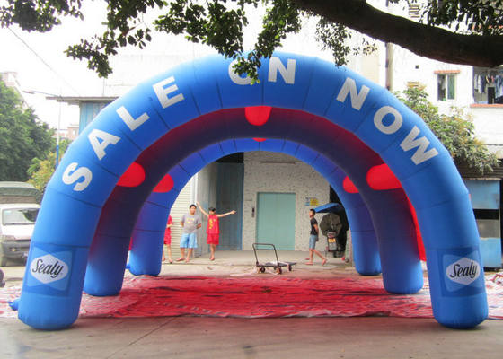OEM Custom Blow Up Tent , Arch Shaped Inflatable Family Tents 8x6x4.5m Dimension