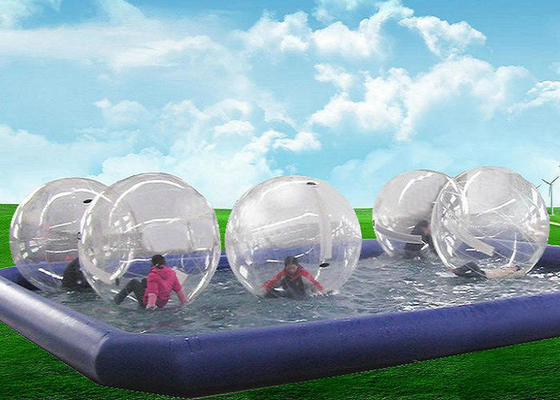 Amusement Park Inflatable Bubble Ball 1.0mm Thick With PVC Material Patches