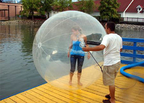 Amusement Park Inflatable Bubble Ball 1.0mm Thick With PVC Material Patches