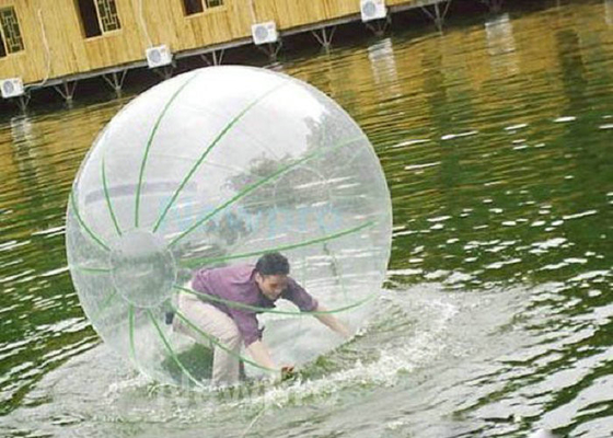 Amusement Park Inflatable Bubble Ball 1.0mm Thick With PVC Material Patches