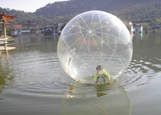 Clear TPU Inflatable Bubble Ball 1.8m - 3.0.M Diameter For Water Walking