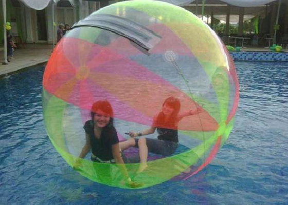 Safety Rope Connection Inflatable Walking Ball , Walk On Water Bubble 2.0m 2.5m Diameter