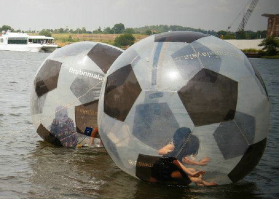 Football Pattern Water Hamster Ball , Leak Proof Human Hamster Ball For Water