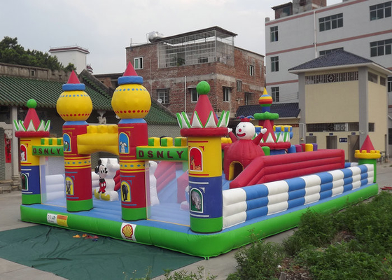 Wonderful Inflatable Amusement Park Large Sized / Space Saving Storage CE Approved