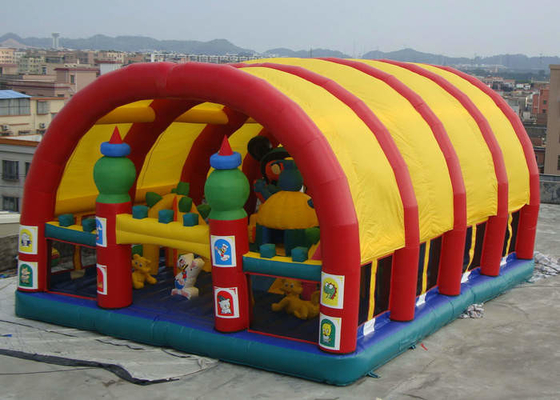 Roof Tent Shielding Inflatable Amusement Park 0.55mm Thickness Materials