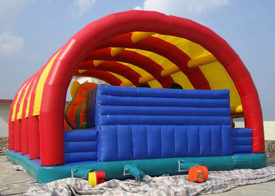 Roof Tent Shielding Inflatable Amusement Park 0.55mm Thickness Materials