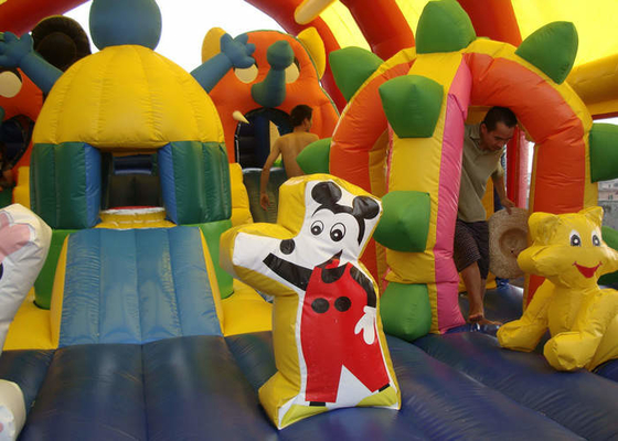Roof Tent Shielding Inflatable Amusement Park 0.55mm Thickness Materials