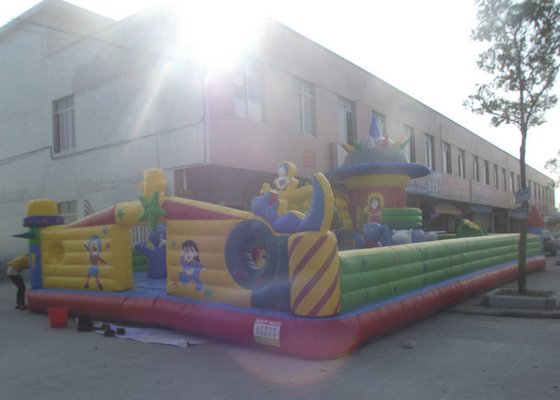 Oversized Inflatable Amusement Park High Safety Materials Bouncy Juming Castle