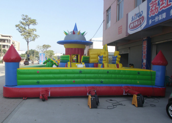 Oversized Inflatable Amusement Park High Safety Materials Bouncy Juming Castle