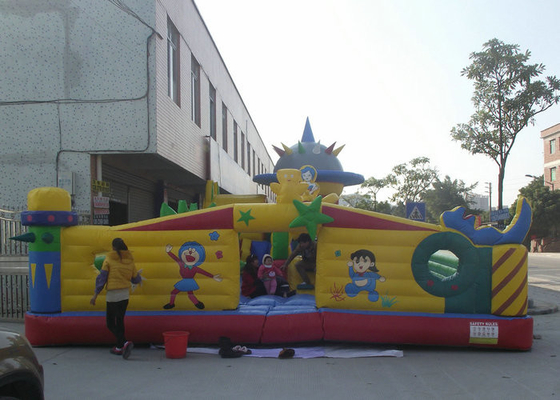 Oversized Inflatable Amusement Park High Safety Materials Bouncy Juming Castle