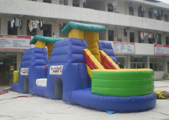 Children Playing Inflatable Amusement Park 20x6m Size High Durability PVC