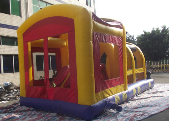 Train Shaped Obstacle Course Bounce House Lead Free For Kids Bouncy Play