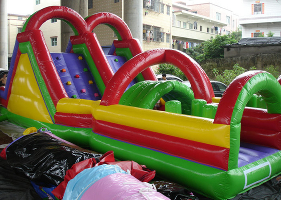 Colorful Printed Inflatable Amusement Park OEM Customized EN71 CE Approved