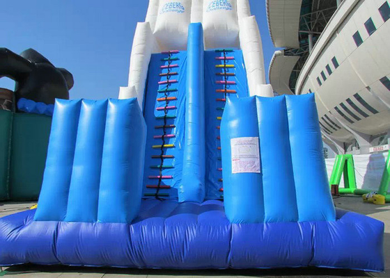 Custom Made Inflatable Obstacle Course With Titanic Slide PVC Tarp Materials
