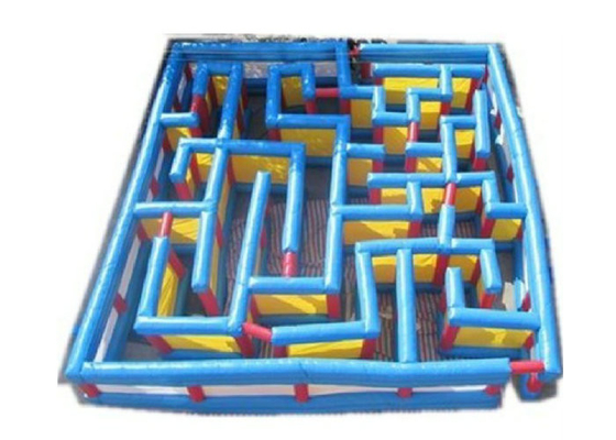 Blue Color Inflatable Sports Toys Made From High Tensile Strength PVC Tarpaulin