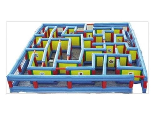 Blue Color Inflatable Sports Toys Made From High Tensile Strength PVC Tarpaulin