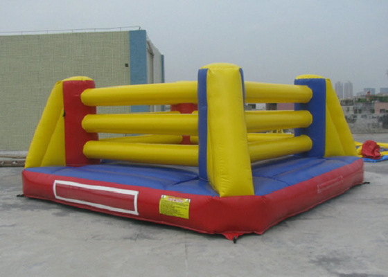 Outdoor Interactive Inflatable Sports Toys Bouncy Wrestling Ring 4mx4m 5mx5m Sizes