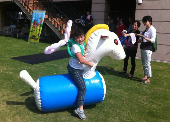 Fun Playing Inflatable Sports Toys Safe PVC Tarpaulin Inflatable Horse Racing