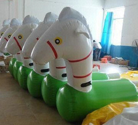 Fun Playing Inflatable Sports Toys Safe PVC Tarpaulin Inflatable Horse Racing