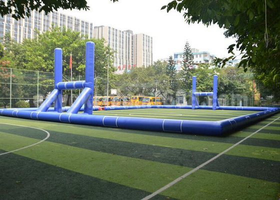 Outdoor Interactive Inflatable Sports Toys 0.55mm PVC Football Arena Playground
