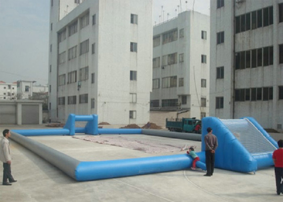 Outdoor Interactive Inflatable Sports Toys 0.55mm PVC Football Arena Playground