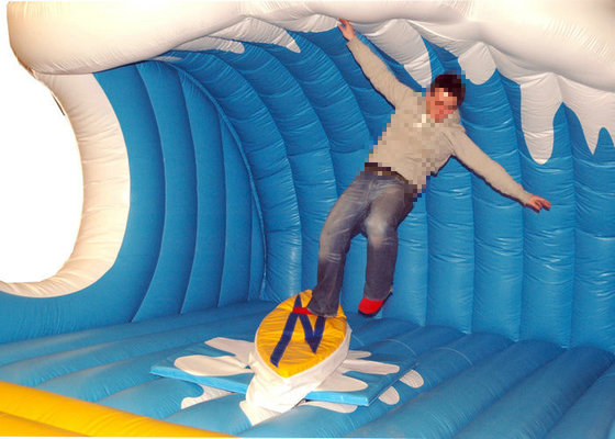 Entertaining Inflatable Sports Toys Quadruple Stitching Surf Wave Simulator