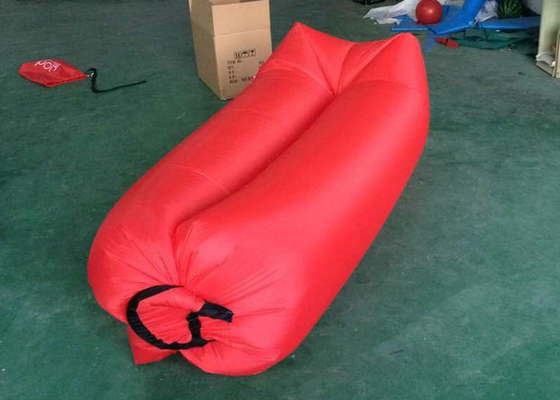 Easily Carrying Inflatable Sofa Bed Colorful Printing For Beach Resting