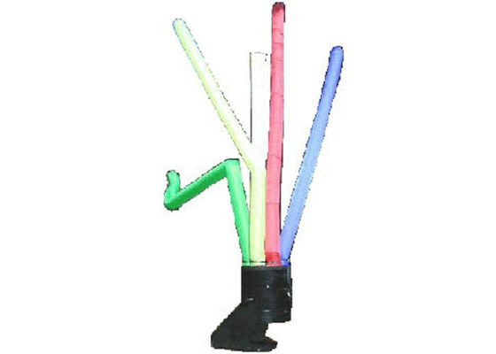 Colored Printed Advertising Air Dancers , Blow Up Waving Man Eco Friendly