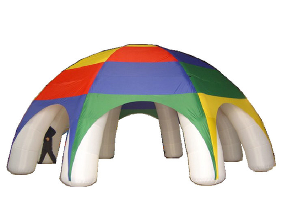 Mix Colored Outdoor PVC Inflatable Tent Easily Inflated Party Cube Marquee