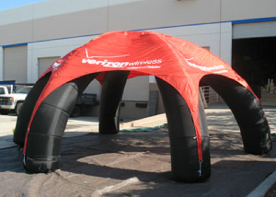 Light Weight Outdoor Inflatable Tent Thick Circle Rings To Against Pushing Power