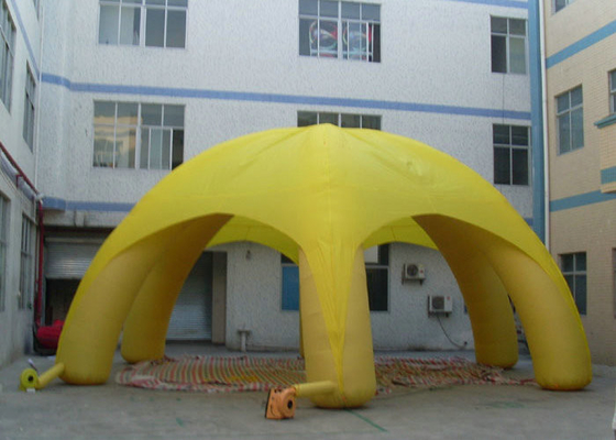 Light Weight Outdoor Inflatable Tent Thick Circle Rings To Against Pushing Power