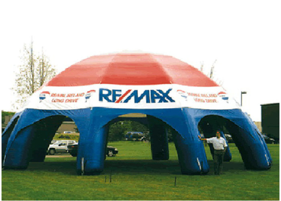 Light Weight Outdoor Inflatable Tent Thick Circle Rings To Against Pushing Power