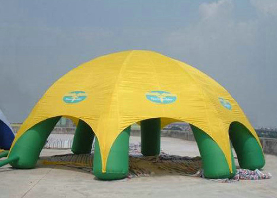Light Weight Outdoor Inflatable Tent Thick Circle Rings To Against Pushing Power