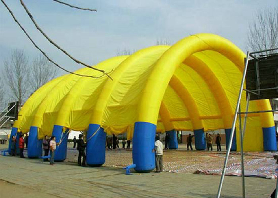 Red Color Outdoor Inflatable Tent PVC Coated Nylon For Business Advertise