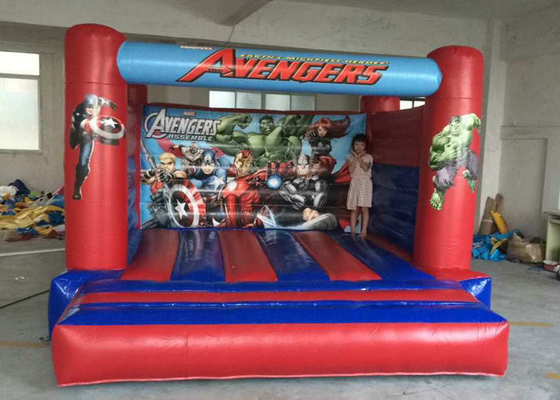 Superman Printed Indoor Bouncy Castle Flame Retardant Featuring SGS Approved