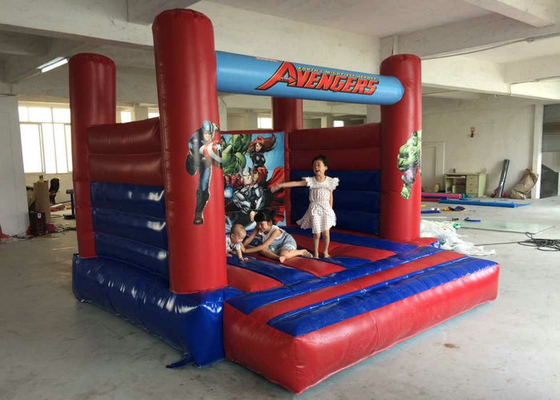 Superman Printed Indoor Bouncy Castle Flame Retardant Featuring SGS Approved