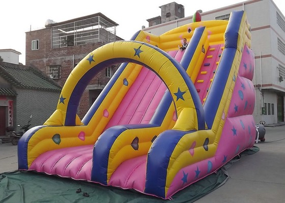 Customized Inflatable Outdoor Toys Long Slide Type For Kids Entertainment