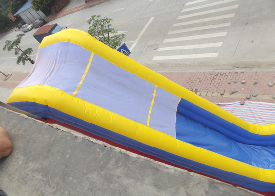 Vivid Printing Big Blow Up Water Slides , Inflatable Bouncy Slide UV Protective