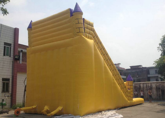 Flame Retardant Inflatable Bouncy Slide , Blow Up Slip And Slide Durable Zippers