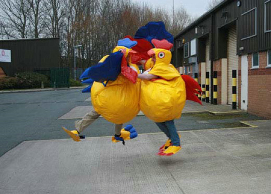 Unique Cock Sumo Wrestler Blow Up Costume High Safety PVC Tarpaulin Materials
