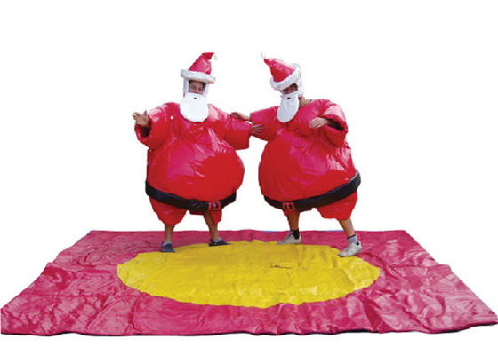 Christmas Santa Sumo Suits , Blow Up Sumo Suit For Kids / Adults Xmas Play