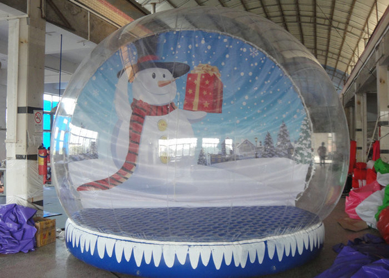 Christmas Backdrop Inflatable Snow Globe 3m - 5m Dia For Holiday Advertising