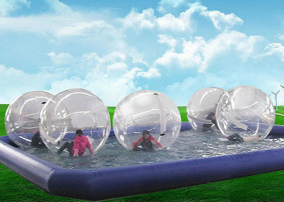 Man Made Inflatable Swimming Pool Logo Printing Quadruple Stitching Techniques